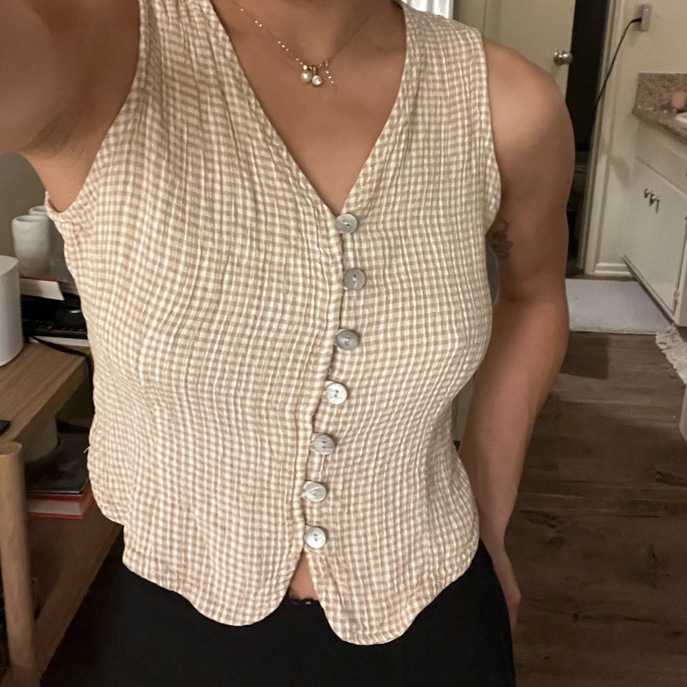 Vintage gingham top
